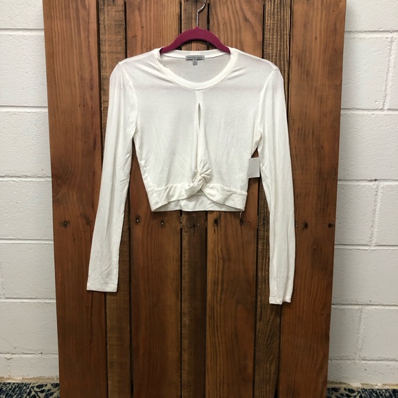 NWT Charlotte Russe size medium white crop top - Picture 4 of 8